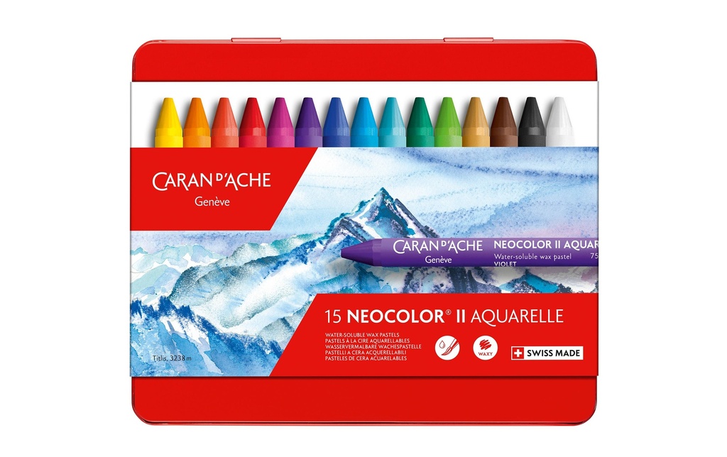 [117500315] CARAN D'ACHE Neocolor II 15 pces (15 pces)