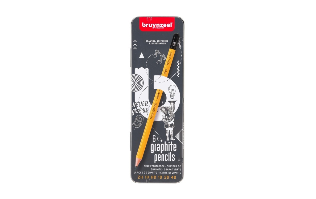 Bruynzeel Crayon Burotek Lot de 6