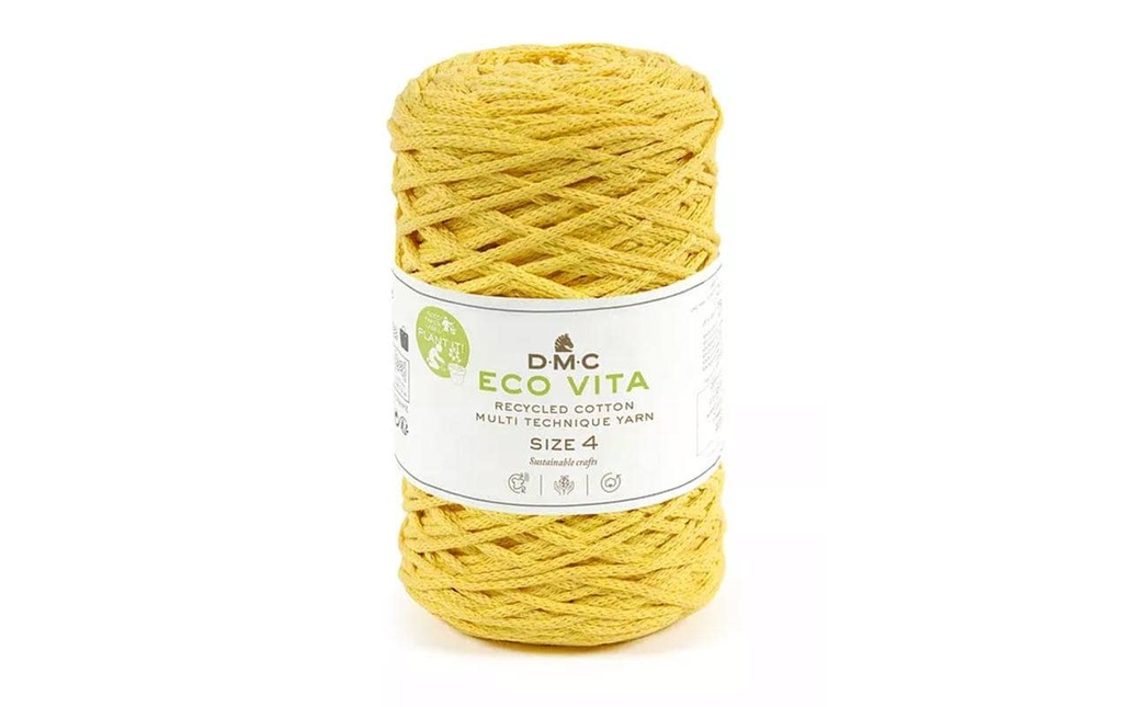 DMC Laine Nova Vita Cordon Macrame 2 mm 250 g Jaune