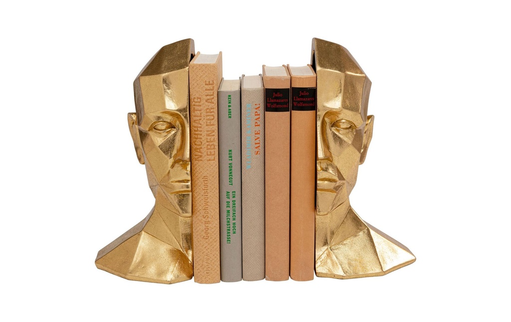 Kare Serre-livres Face Lot de 2, Doré