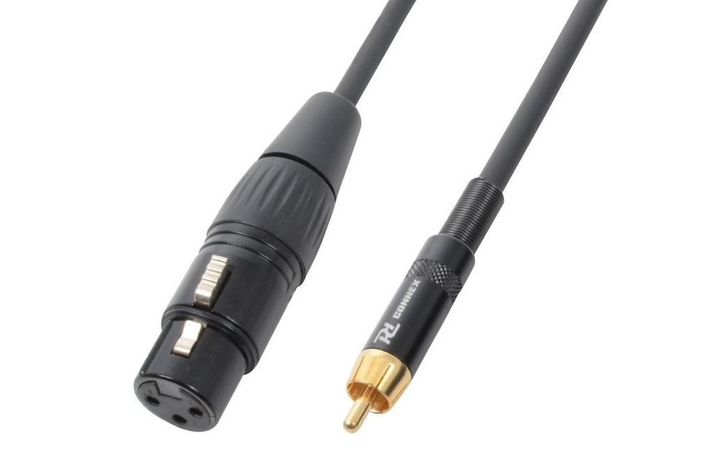 PD Connex CX54-3 XLR 3 pôles, femelle - Cinch 3 m