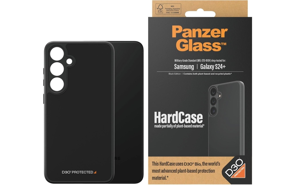 Panzerglass Coque arrière HardCase D3O Galaxy S24+ Black
