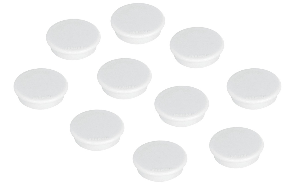 Franken Aimant Ø 38 mm, 1.5 kg, 10 Pièce/s, Blanc