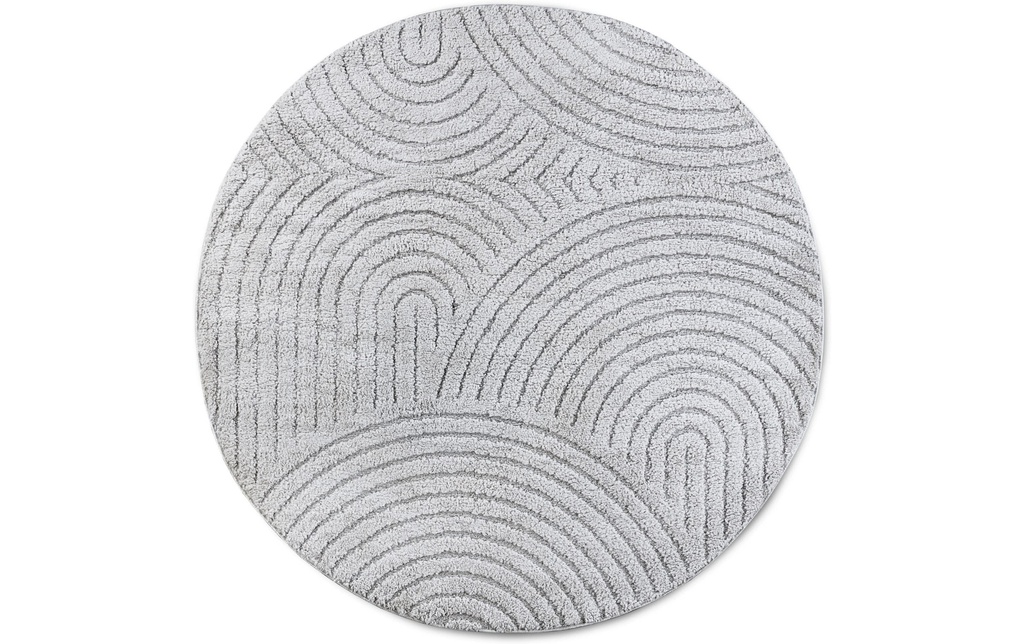 Elle Decoration Tapis Panglao Ø 160 cm, Gris clair