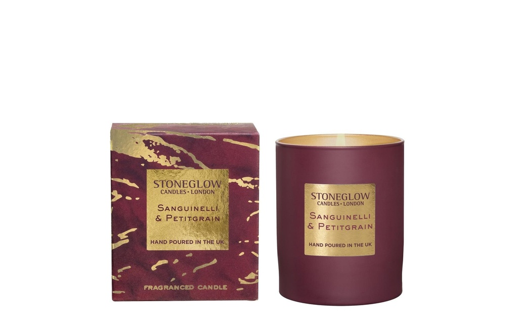 Stoneglow Bougie parfumée Sanguinelli & Petitgrain 220 g