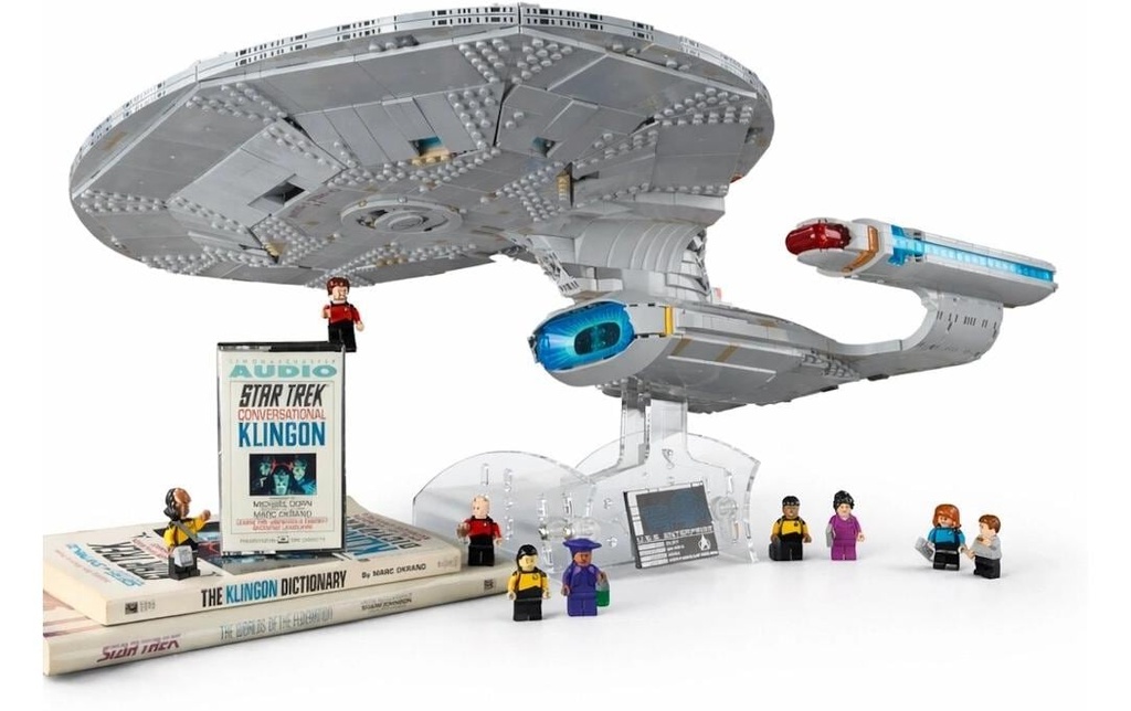 iDisplayit Support acrylique 2 en 1 LEGO 10356 Star Trek U.S.S. Réglable