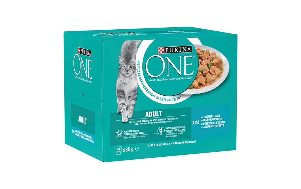 Purina ONE Poisson adulte 24 x 85 g