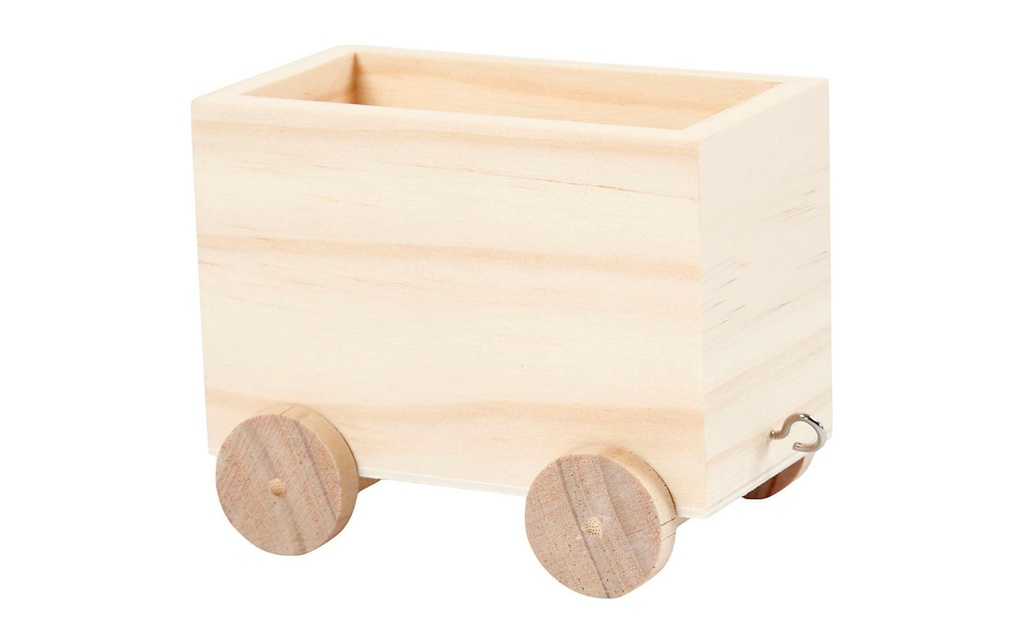 Creativ Company Article en bois Remorque pour train en bois 1 pièce