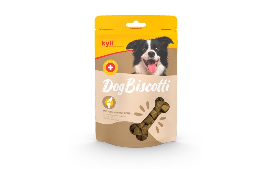 kyli Friandise DogBiscotti avec moules aux orles verts, 200 g