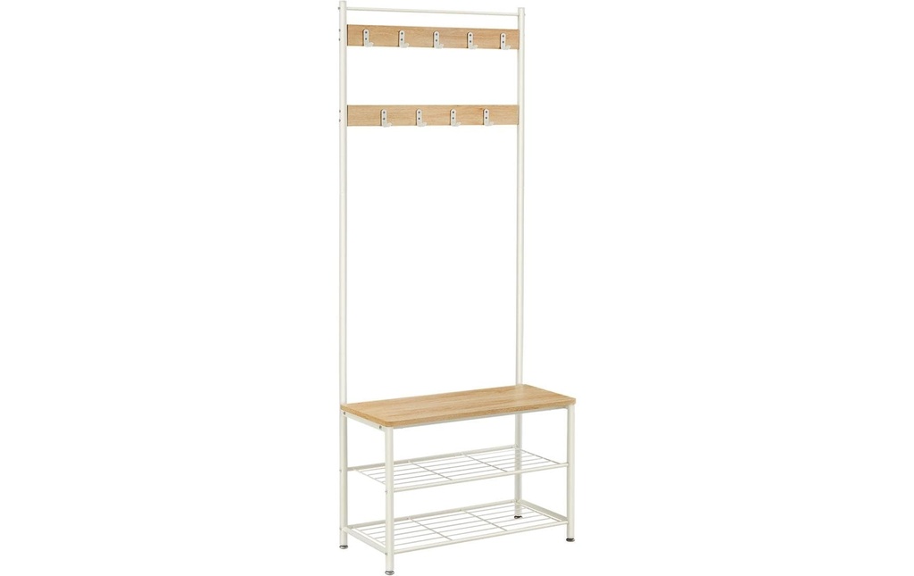 VASAGLE Portemanteau 32.5 cm x 175 cm, Blanc