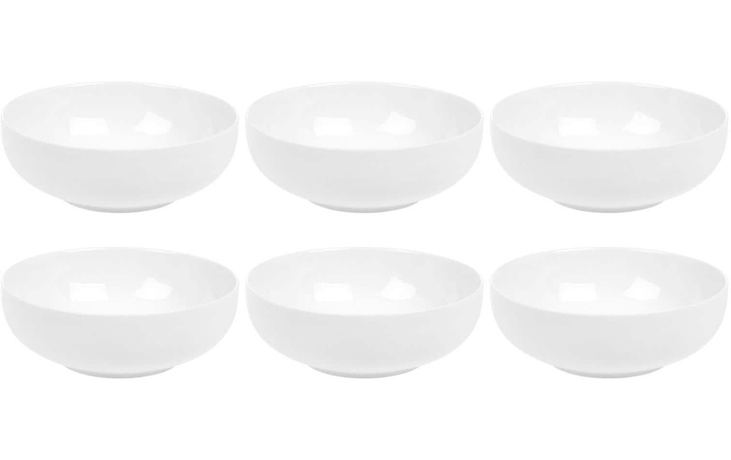 FURBER Bol à céréales Ø 16 cm, 6 pièces, blanc