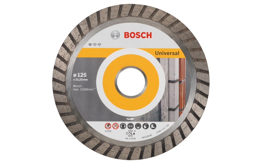 Bosch Professional Disque à tronçonner diamanté Standard for Universal, 125 x 2 x 10 mm