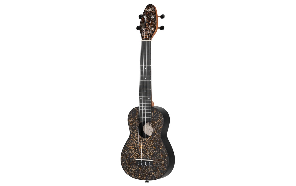 Ortega Guitars Ukulélé Keiki Package K2SS-OKC – Orange Kaleidoscop