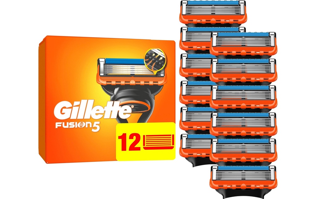 Gillette Lames de rasoir Fusion5 12 pièces