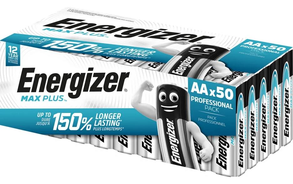Energizer Pile Max Plus AA , 50 Pièce/s