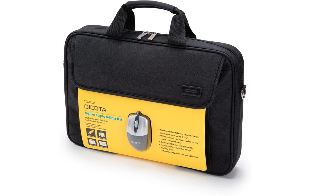 DICOTA Sac pour notebook Value Toploading Kit 16