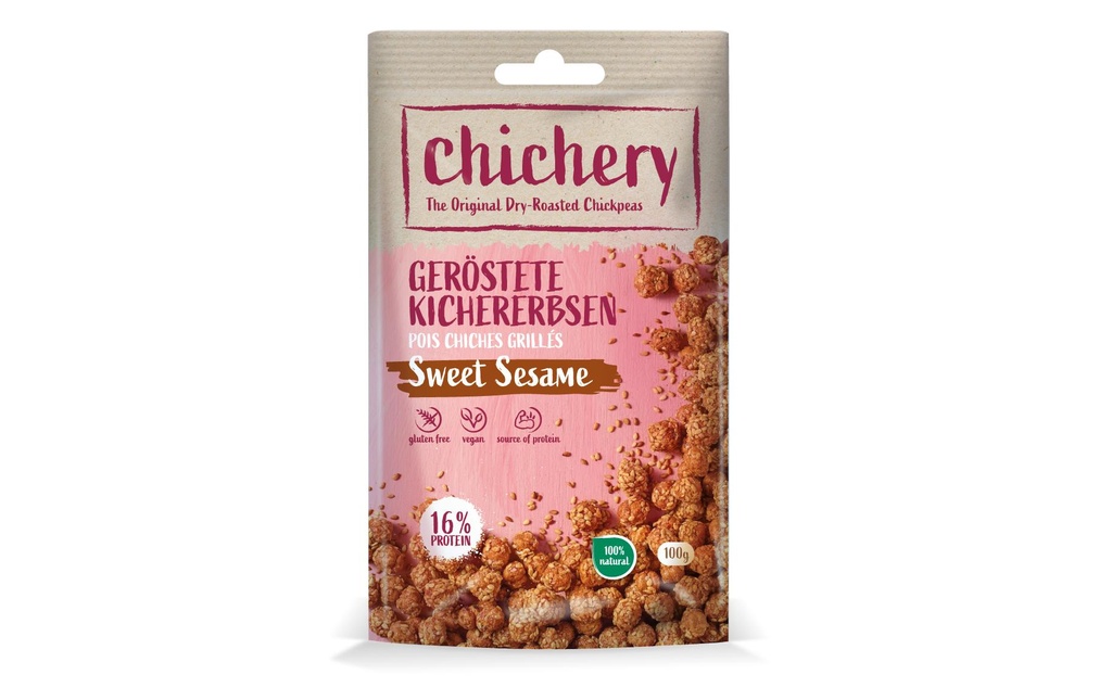 Chichery Pois chiches grillés Sweet Sesame 100 g