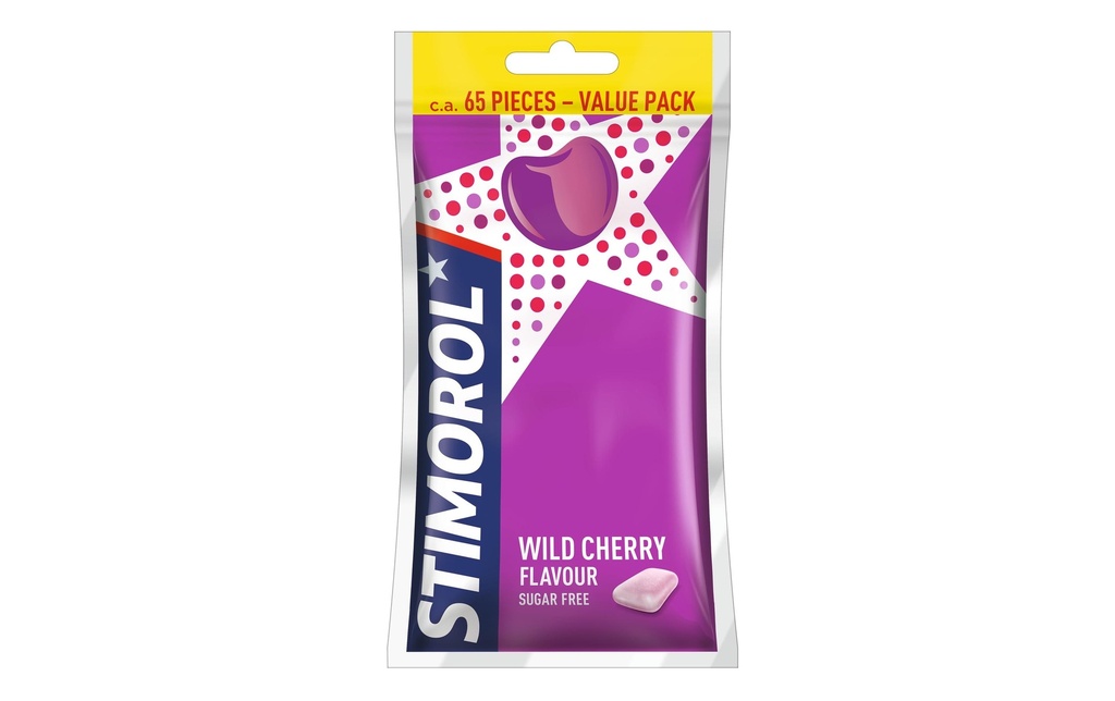 Stimorol Chewing-gum Cerise sauvage XL sans sucre 91 g