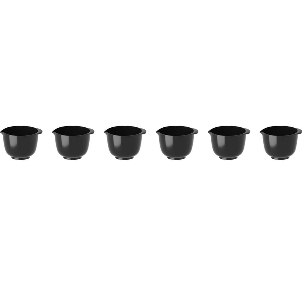 Rosti Eierbecher MiniBowl Margarethe Lot de 6, Noir