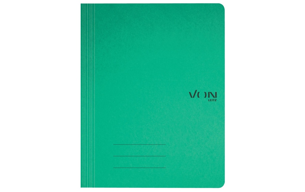 VON Classeur à levier avec mécanisme d'agrafage, Vert,  10 pièces