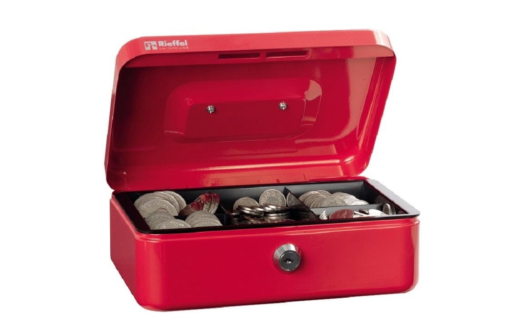 Robert Rieffel Caisse à monnaie VT-GK 2 77 x 207 x 157 mm, rouge