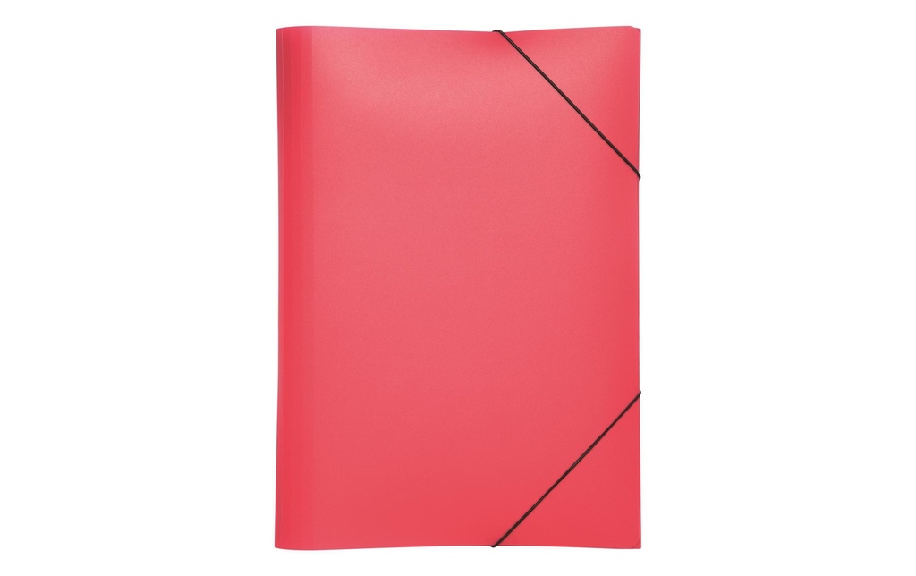 Pagna Portfolio à ruban élastique A4 PP Rouge