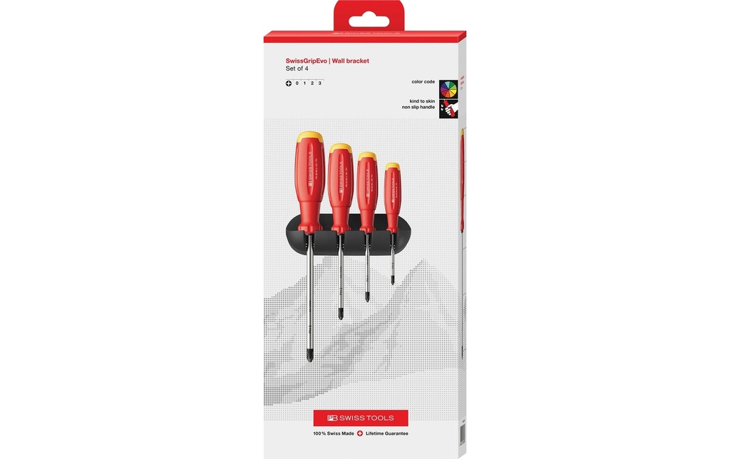 PB Swiss Tools Jeu de tournevis SwissGrip Evo pour vis Phillips