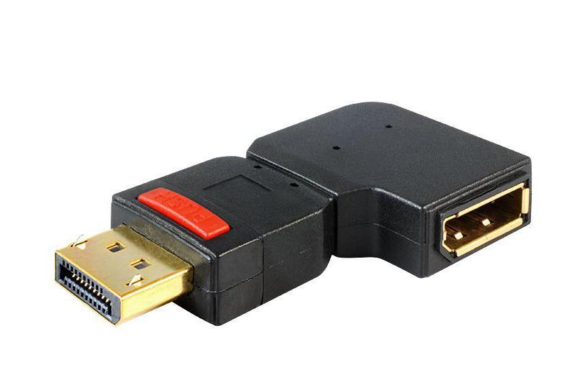 Delock Adaptateur d’angle DP, DP f, 90° à gauche