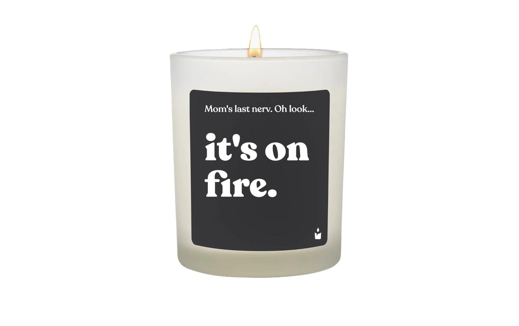 ChattyCandles Bougie parfumée Mom's last nerv is on fire 6.7 x 8 cm