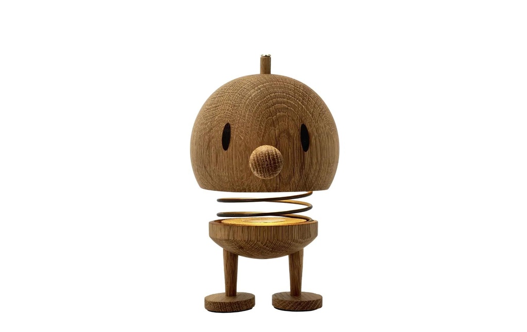 Hoptimist Lampe de bureau Chêne L, 10 x 10 x 15 cm, brun