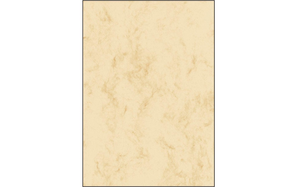SIGEL Papier design beige marbré 25f (25 pces)