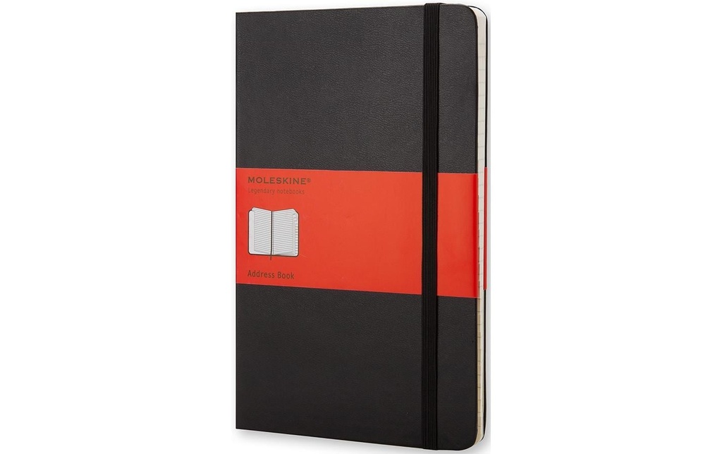 MOLESKINE Livre adresse A6 ligné noir (192 pces)