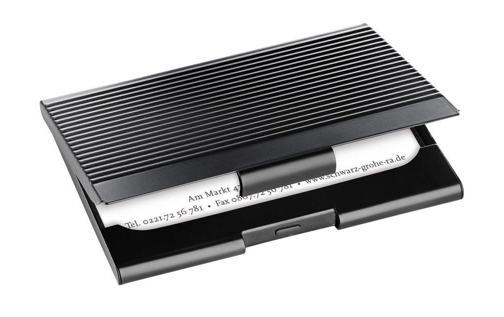 SIGEL Etui cartes visite noir mat