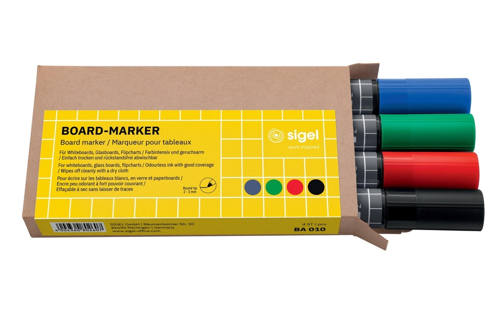 SIGEL Marq.pr.tabl.pointe rond 2-3mm (4 pces)