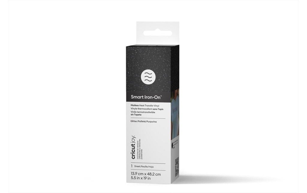 Cricut Film thermocollant Joy 13.9 cm x 48.2 cm Noir pailleté