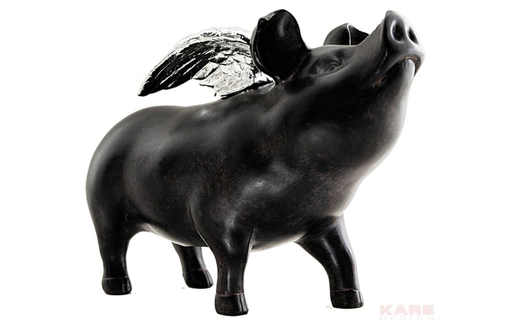 Kare Tirelire Rockstar Pig Sans motif