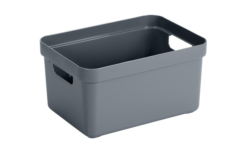 Sigma Home Boîte de rangement 13 l Bleu/Gris