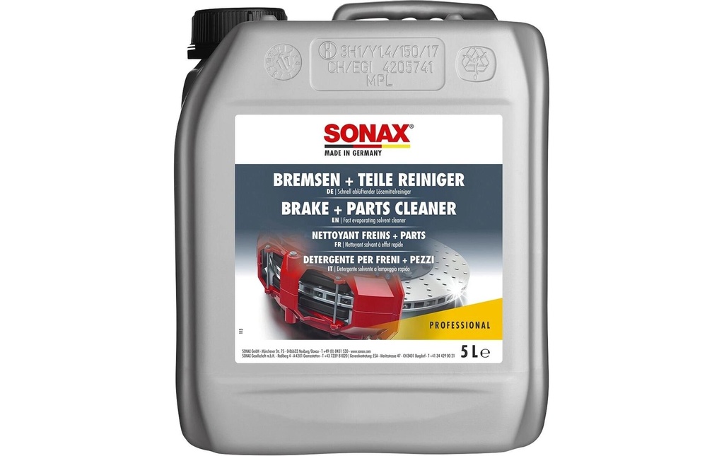 Sonax PROFESSIONAL Nettoyant pour freins et pièces 5 l