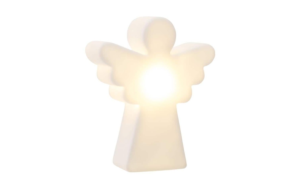 8 Seasons Design Figurine LED Shining Angel Micro, Blanc