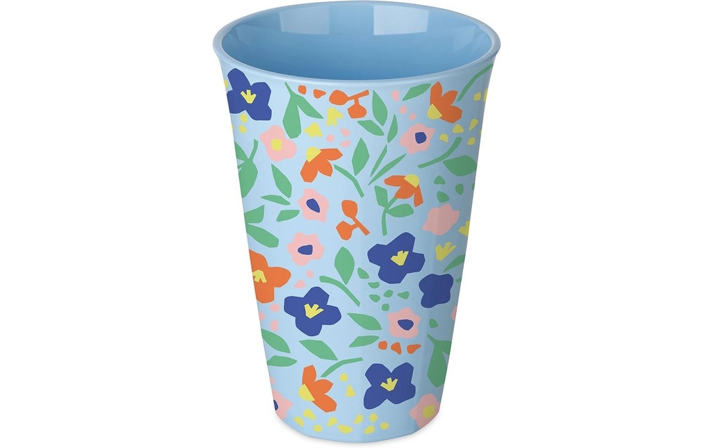 Koziol Gobelet Nora L Blooms 450 ml, 1 Pièce/s, Sweet Blue