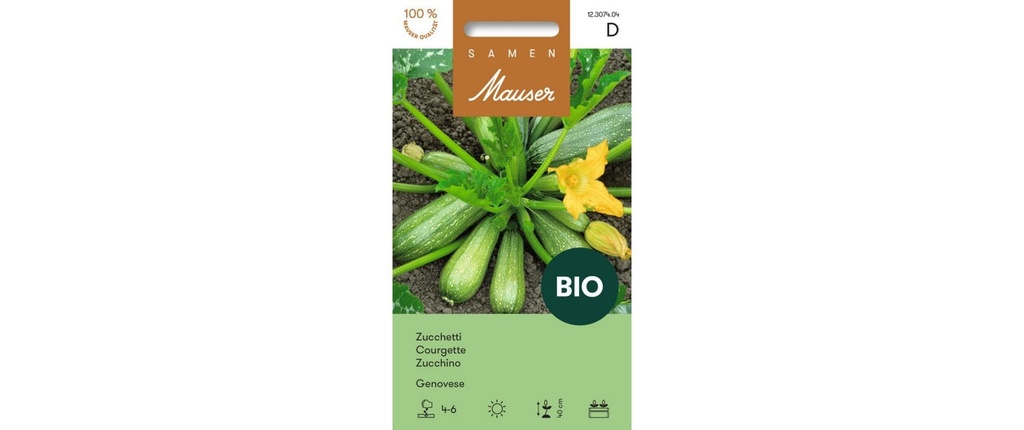 Samen Mauser Semence BIO Zucchetti Genovese