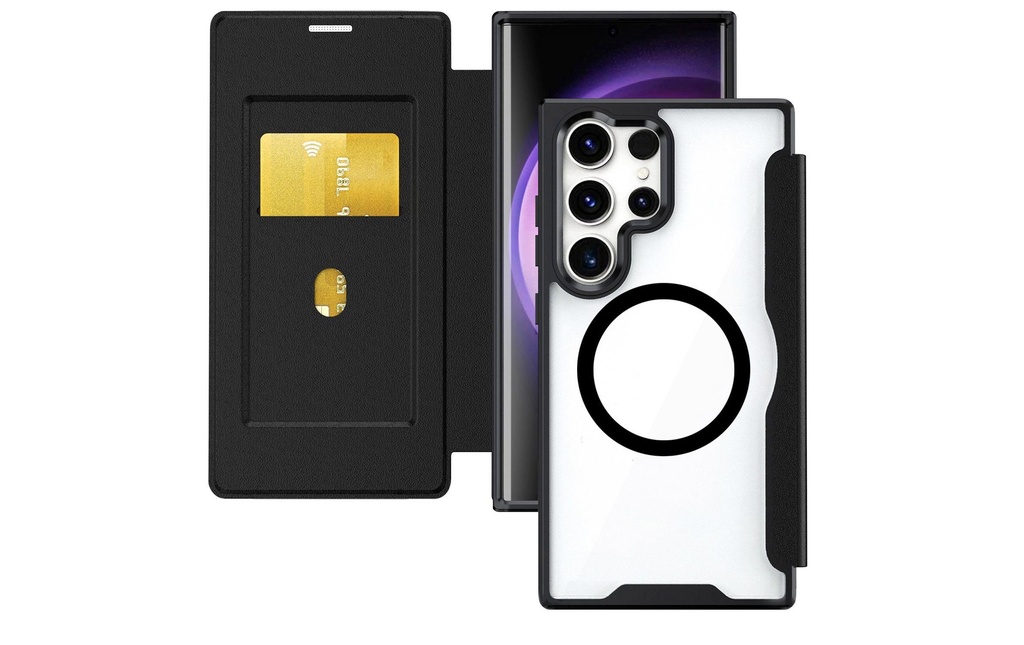 4smarts Coque arrière Urban Pro Flipcase Galaxy S26 Ultra Qi2 ready