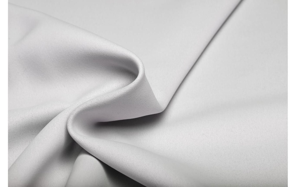 Hubatka Rideaux opaques avec galons autoplissants Argent 260 cm x 140 cm