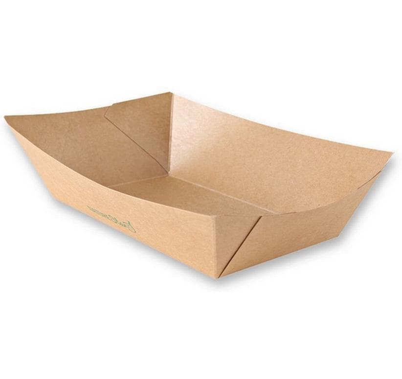Webstar Barquette à snacks Tasty 1200 ml papier kraft brun 50 Pièce/s