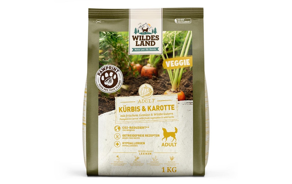 Wildes Land PawPrint Veggie 1 kg