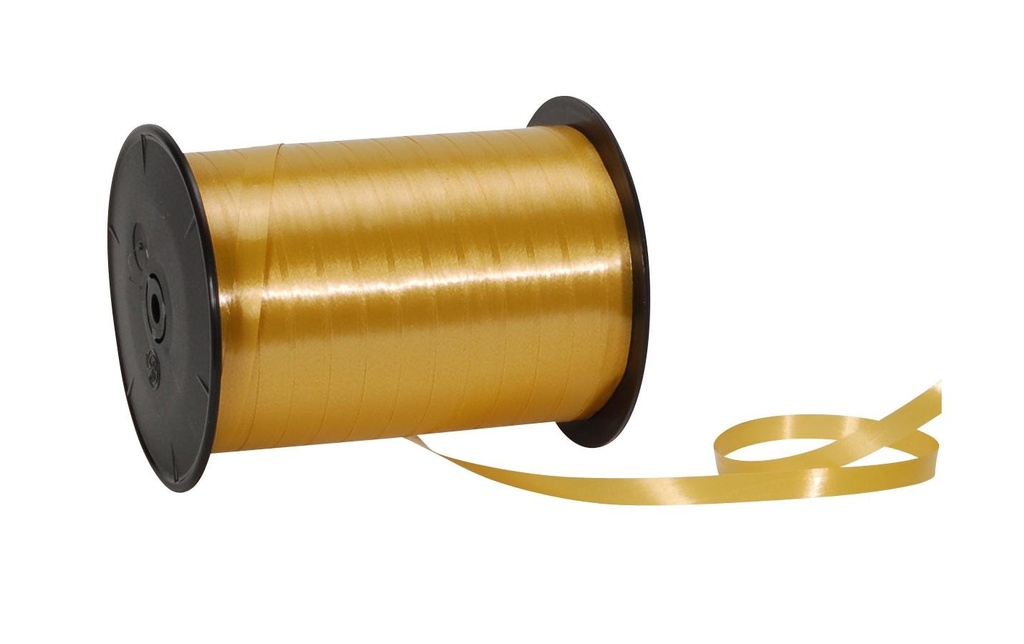Spyk Ruban cadeau Poly Lisse 7 mm x 500 m, Doré