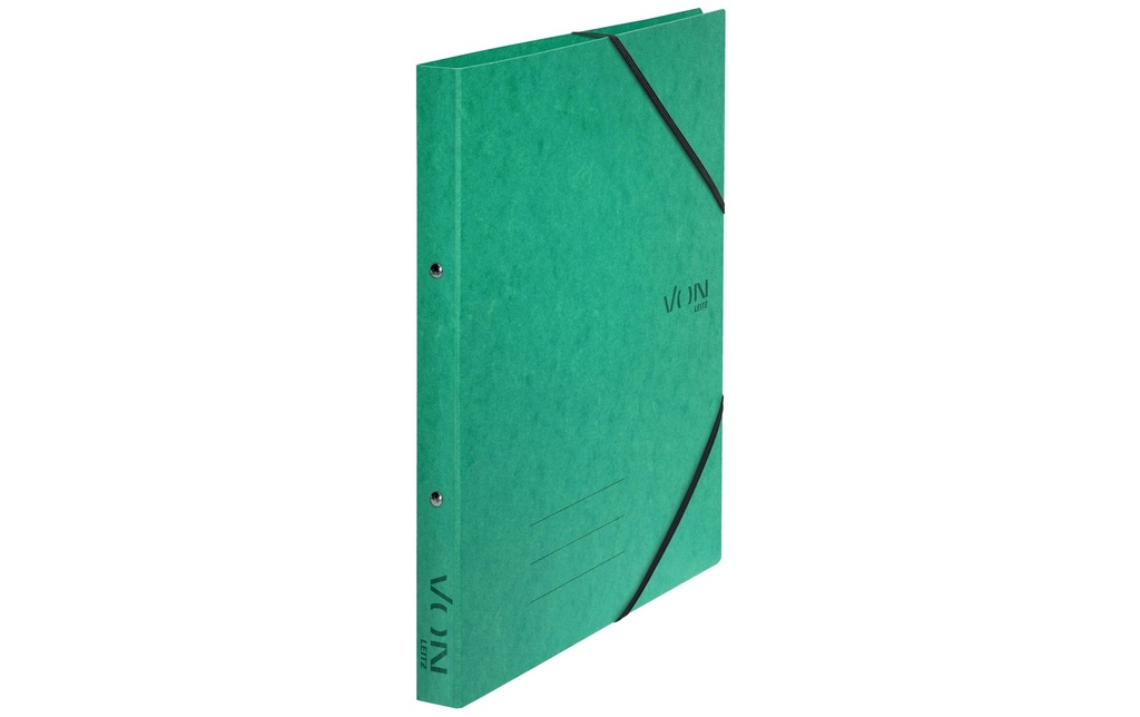 VON Classeur à anneaux avec bandes d'angle élastiques, 2.5 cm, Vert