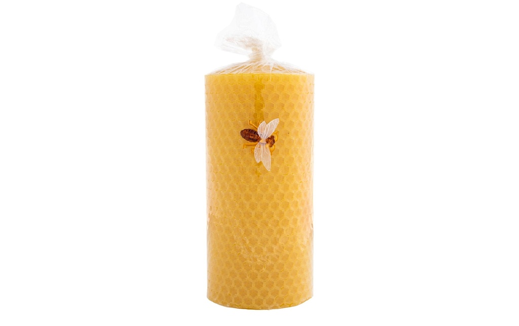 Herzog Kerzen AG Bougie cylindrique à base de cire d'abeille 6 x 12 cm