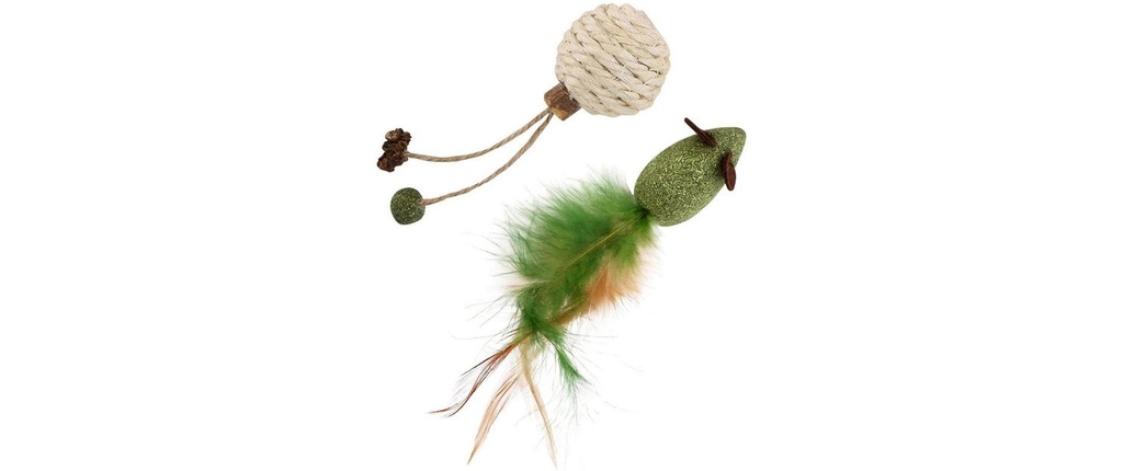 WOUAPY Jouet pour chat Duo souris et balle