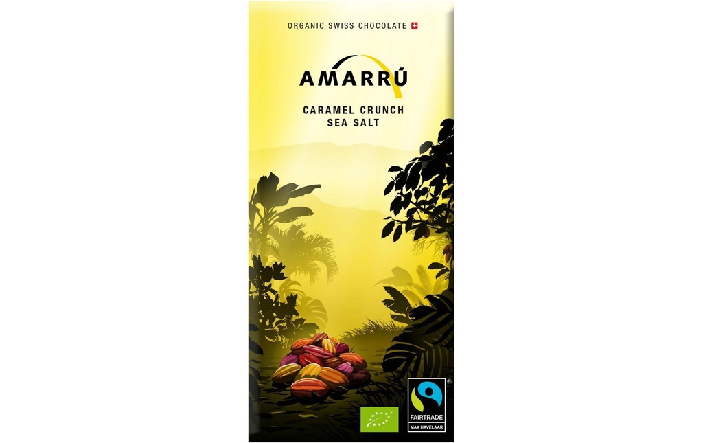Amarru Tablette de chocolat Caramel Crunch Sea Salt Bio 100 g